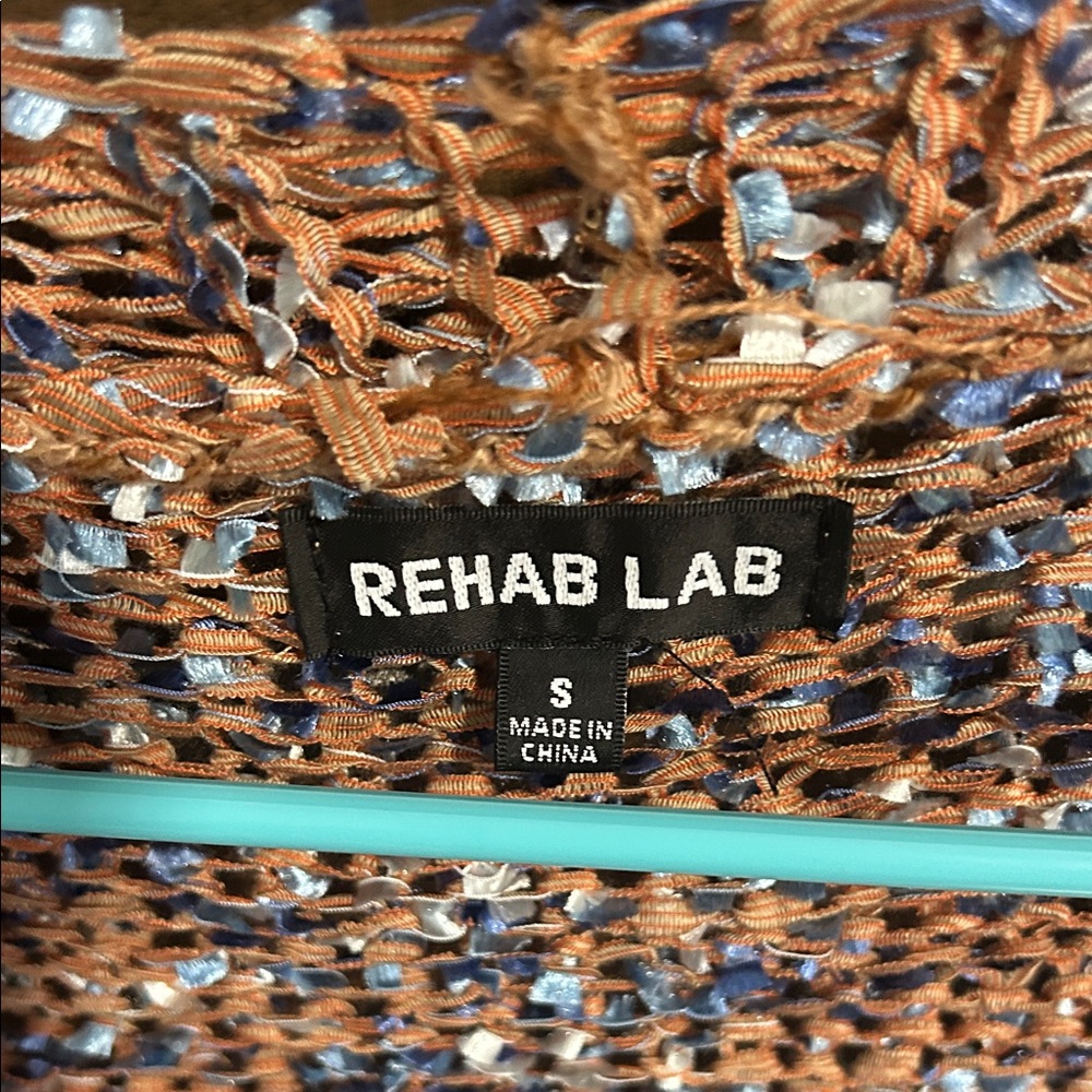 Rehab Lab Multicolor Brown Open Knit Duster. Boho. Festival. Cozy. - Picture 2 of 6